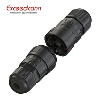 Exceedconn IP68 câble d'extension prise étanche connecteur de fil électrique