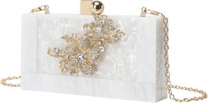 Embrague de resina Natural de la más alta calidad, bolso de mano para joyería, bolso de mano Vintage para fiesta de boda, embragues de HF CRAFT - Product Image 6