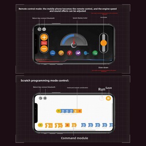 เครื่องยนต์จำลองแบบกลไก เครื่องยนต์ V8 ของเล่นประกอบแบบ ABS พร้อมไฟแสดงสถานะ ใช้งานร่วมกับตัวต่อเลโก้ ของเล่นแบบจำลอง - Product Image 4