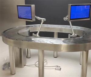 Kleiner Sushi-Karussell förderer aus Edelstahl zur Anzeige von Schmuck taschen, Kleidungs schuhen - Product Image 5