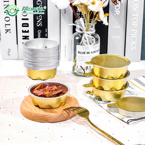 Bandejas <span class=keywords><strong>de</strong></span> aluminio <span class=keywords><strong>de</strong></span> pulgada para catering, desechables, para postres, salsas y alimentos congelados, con láminas <span class=keywords><strong>de</strong></span> dosificación y envasado. - Product Image 1