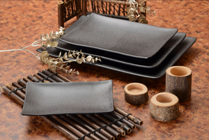 <span class=keywords><strong>Assiette</strong></span> à dîner en mélamine simple et élégante, couleur personnalisable, <span class=keywords><strong>assiette</strong></span> rectangulaire pour restaurant, barbecue et sushis japonais - Product Image 4