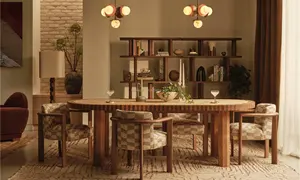 Mesa de Comedor Marella de Diseño Contemporáneo y Lujo, Estilo Sassanid, con Madera de Madrone Burl, Éxito de Ventas - Product Image 6