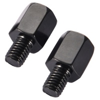 GOOFIT 8mm 10mm rétroviseurs latéraux ronds de moto rétroviseurs pliants avec vis universels pour ATV UTV Dirt Bike Quad scooter