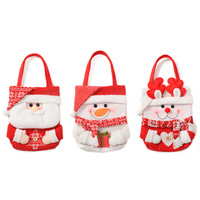Sac cadeau de Noël Pochette de bonbons de Noël Sac à main décoratif pour célébration de fête et emballage de vacances