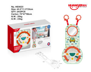 <span class=keywords><strong>Jeu</strong></span> de conduite pour apprendre à tourner et à conduire, volant Wonder-wheel, jouet pour siège auto bébé - Product Image 6