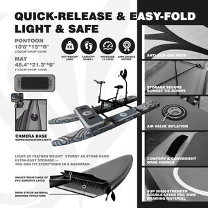 Magazzino UE Aliscafo gonfiabile galleggiante ciclo acqua di mare del pedale della bici barca prezzo per la vendita - Product Image 3