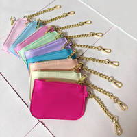 Nouvelle pochette à monnaie portable en nylon imperméable, ultra-légère, mini, multifonctionnelle, élégante, avec dragonne, pour cartes et monnaie.