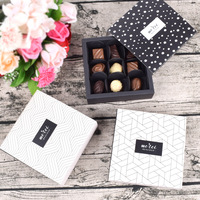 Boîtes à tiroirs carrées en carton rigide de haute qualité, faites à la main, pour savon au chocolat à 9 grains, bijoux, cadeaux et cadres photo, pour bougies