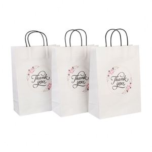 Custom Printed <b>Small</b> Sac En Papier Bolsas Papel Kraft Brown Kraft Paper Thank You Wedding Party Gift Bags - Product Image 4