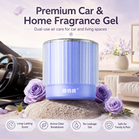 Parfum Personnalisé La Rose à l'Aube, Extrait Botanique Doux, Désodorisant d'Intérieur, Élimination du Formaldéhyde, 180g, Baume Solide pour Véhicule en Forme de Pale de Ventilateur