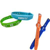 Bracelet NFC en silicone réglable de qualité supérieure pour événements - Étanche et adaptable à toutes les tailles