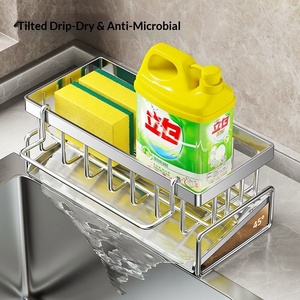 Organizzatore per Lavello con <span class=keywords><strong>Porta</strong></span> Spugne e Vassoio di Drenaggio Automatico in Acciaio Inox, <span class=keywords><strong>Porta</strong></span> Spugne e Sapone con Sistema di Auto-Drenaggio - Product Image 6