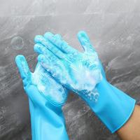 Supermarkt Commerciële Aankoop Keukenreiniging Schrobber Honden Katten Afwashandschoenen Silicone Opvouwbaar Luxe Voorraad Huisdierbad