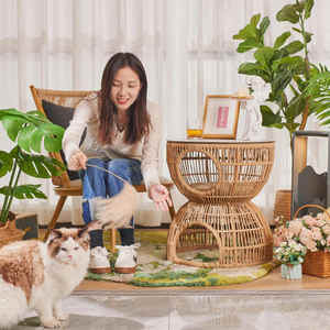 <span class=keywords><strong>Style</strong></span> japonais salon canapé coin <span class=keywords><strong>table</strong></span> d'appoint balcon double litière chat jour partagé corde tissage petite <span class=keywords><strong>table</strong></span> basse - Product Image 4