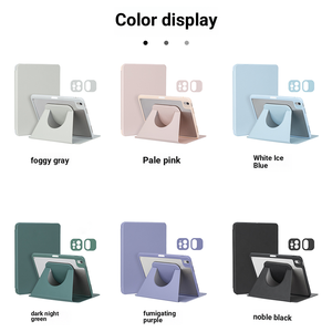 เคสป้องกัน <span class=keywords><strong>iPad</strong></span> แบบแม่เหล็กถอดได้สำหรับ <span class=keywords><strong>Pro</strong></span> 11 พร้อมช่องใส่ดินสอ, 360 °   ปกหนังหมุนได้ วัสดุอะคริลิค M4 - Product Image 6