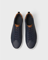 Chaussures de sport décontractées en cuir respirant noir avec logo personnalisé, Zapatillas, Sneakers pour hommes