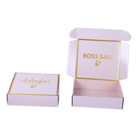 Boîte à bijoux, emballage e-commerce, boîte en carton ondulé pour l'emballage des commandes, impression de logo floral