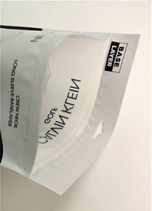 Factory sell customized logo print clothing packaging zip lock bag - Product Image 5