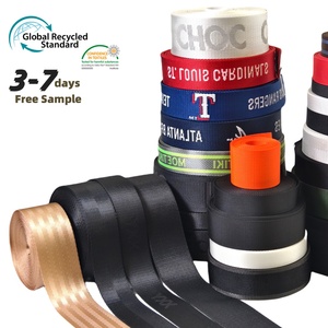 Dây đai vải dù <span class=keywords><strong>polyester</strong></span> jacquard tùy chỉnh 3.2cm 3.8cm 50mm in logo, bền, dùng làm dây đai an toàn xe hơi/dây đeo balo - Product Image 1