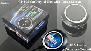 <span class=keywords><strong>CP</strong></span>-808通用无线CarPlay适配器，具有安卓13触摸屏和遥控功能 - Product Image 2