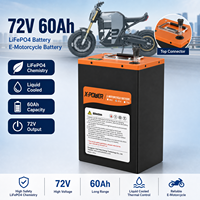 Batterie rechargeable au phosphate de fer et de lithium 72V 60Ah haute capacité à décharge profonde pour moto électrique – Vente en gros