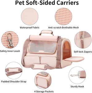 Sac de transport pour animaux de compagnie Dafeel personnalisé, confortable, siège de voyage, sac à main pour chiens, chats, shopping en plein air - Product Image 2