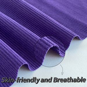 Abito sportivo da ragazza a righe argentate, tessuto in velluto a maglia, tessuto eco-friendly Anti-pillola, progettato con elasticità per stoffa - Product Image 2