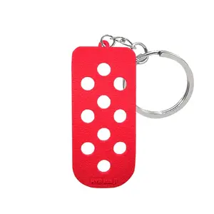 New Design Pvc Fluorescent Keychain Shoe Charm Can Be Installed On The Key Ring Fit Car Keys Charms Bag Trinket Wholesale Custom