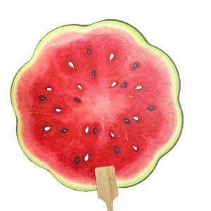 Summer <b>Sweet</b> Watermelon Fan Digital Printing Plastic Frame Photo Booth Props Fashion Summer Gift - Product Image 5