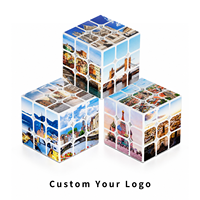 Cube de ville 3x3 personnalisé OEM ODM en plastique ABS imprimé UV, cadeau promotionnel pour les packages de vacances en Europe, vente en gros
