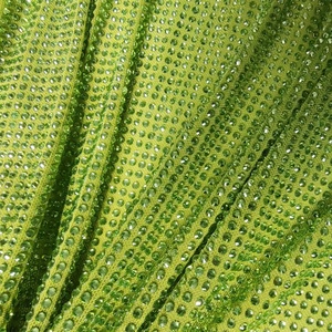 Tissu en maille orné de pierres de péridot et de cristaux <span class=keywords><strong>Swarovski</strong></span> pour maillots de bain - Product Image 3