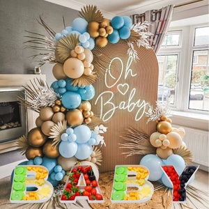 Caja Octogonal de Cartón para Comida y Charcutería para Baby Shower, con Diseño de Letras de Chocolate Rellenables - Product Image 2
