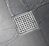 Drain de sol en acier inoxydable SUS 304 pour douche et toilettes, fabrication en acier inoxydable pour salle de bain, 110mm*110mm, 150mm*150mm