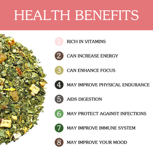 OEM KS-té orgánico con sabor a fruta, personalizado, Erba <span class=keywords><strong>Mate</strong></span>, melocotón - Product Image 2