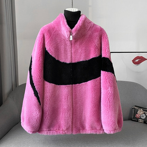 Cappotto Invernale in Pelle di Pecora per Donna, <span class=keywords><strong>Giacca</strong></span> Casual Calda in Vera Pelliccia di Lana JT3318 - Product Image 5