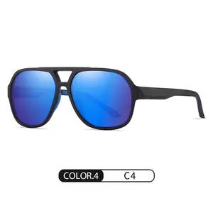 Kenbo Ready Stock Wholesale Polarized Sunglasses Rubber Non-slip TR Sun Glasses New Style Pilot Texture Glasses