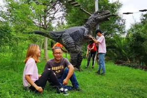 2024 giáng sinh kích thước cuộc sống khủng long trang phục cho hiệu suất - Product Image 3