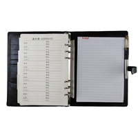 Boîte cadeau personnalisée OEM ODM, bloc-notes personnalisé, logo en relief, couverture en cuir PU A5, porte-documents avec carnet