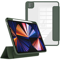 Étui de tablette en cuir avec clavier magnétique résistant aux chocs, fonction veille/réveil pour iPad Pro/Air 11/13 10e/11e génération