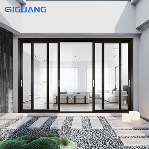 Qiguang Mỹ thị trường bão bằng chứng tác động cách âm Patio cách âm cửa nhôm ban công bên ngoài cửa kính trượt ngoài trời - Product Image 4