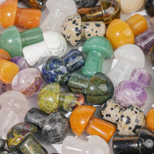 Sculture di Cristallo a Forma di Fungo in Pietra Naturale Curativa, Materiali Misti, Mini Sculture di Cristallo per Creazione di Gioielli, Vendita all'Ingrosso - Product Image 5