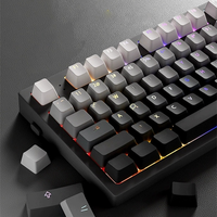 Engraved Gradient Personalized Keycaps PBT Original Factory Height Complete Set Customized Mechanical Keyboard English Language