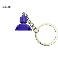 Porte-clés mini figurine unie, pendentif de sac à dos en forme de briquette simple, ornement de collection DIY