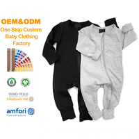 Combinaison bébé en coton biologique avec fermeture éclair bidirectionnelle, pyjama bébé écologique, combinaison bébé personnalisée, vêtements pour nouveau-né, vêtements de nuit pour bébé