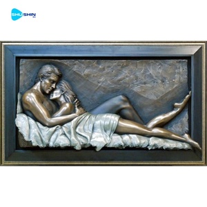 Panel <span class=keywords><strong>de</strong></span> Pared <span class=keywords><strong>de</strong></span> Bronce Figurativo Hecho a Medida, Arte Contemporáneo <span class=keywords><strong>de</strong></span> Forma Humana en Relieve - Product Image 2