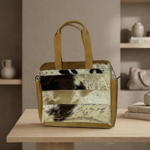 Bolso de Hombro para Niñas, de Cuero Genuino, Estilo Vintage, con Rayas de Caramelo, Cierre de Cremallera, Ligero, Impermeable, 3L+, Gran Capacidad, para Uso Diario - Product Image 1