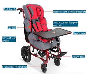 Silla de ruedas Manual para niños de 1 a 8 años, THR-CW258L - Product Image 6