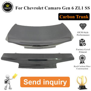 Cofano Posteriore in Vera Fibra di Carbonio Stile AC con Spoiler per Camaro 6 ZL1 SS 2016-2018 - Product Image 2