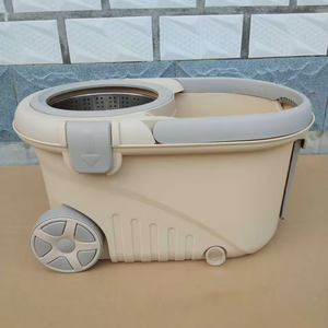 Chất Lượng Cao Thiết Kế Mới Tay Miễn Phí Lau Xô Với Bánh Xe Lớn Vòng Ướt Khô Lau Ánh Sáng Trọng Lượng Của Vợ Trợ Giúp Quay Quay Lau - Product Image 2